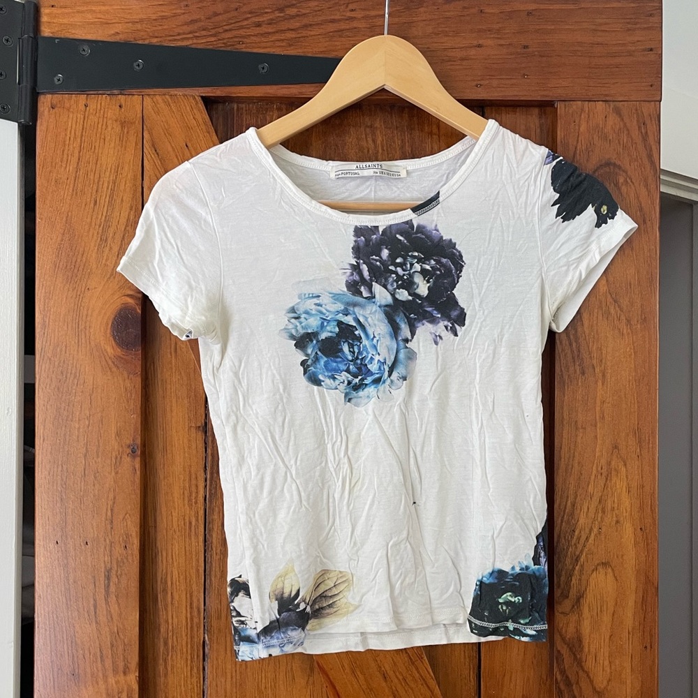 All Saints Floral Graphic Tee